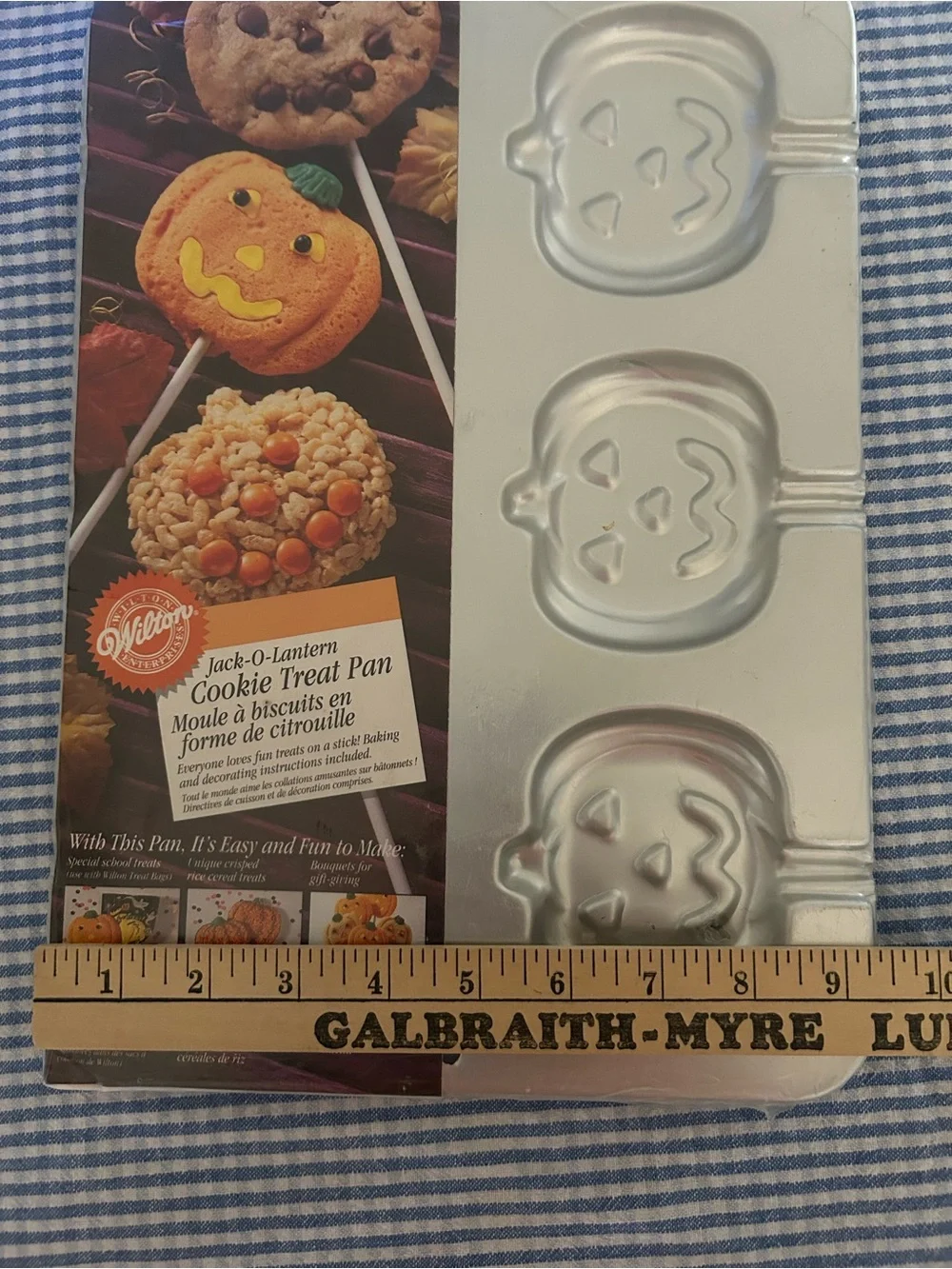 Wilton Jack-O-Lantern Cookie Treat Pan Halloween Fall Party Treats New Sealed